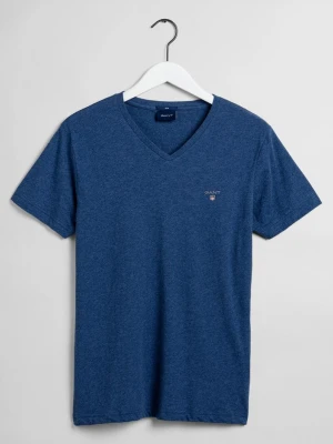 GANT męski T-shirt Original z dekoltem w kształcie litery V Slim Fit
