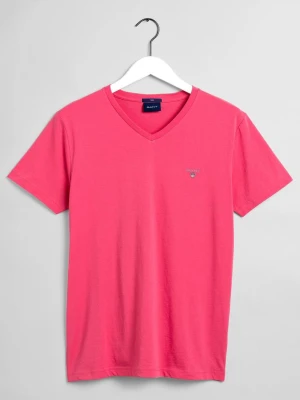 GANT męski T-shirt Original z dekoltem w kształcie litery V Slim Fit