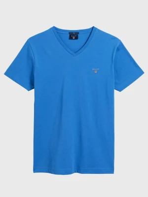 GANT męski T-shirt Original z dekoltem w kształcie litery V Slim Fit