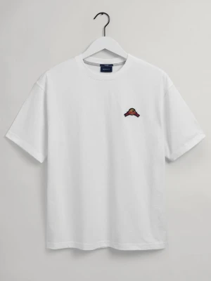 GANT męski T-shirt Relaxed Fit z motywem World Crest