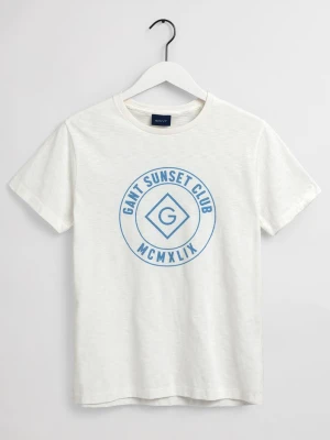 GANT męski T-shirt Sunset Club z krótkim rękawem