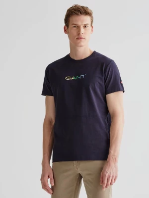 GANT Męski t-shirt z bawełny