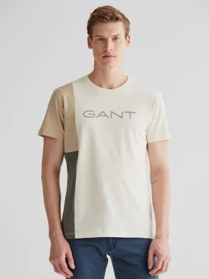 GANT Męski t-shirt z bawełny