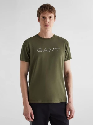 GANT Męski t-shirt z bawełny