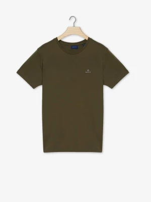 GANT Męski t-shirt z krótkim rękawem SLIM FIT