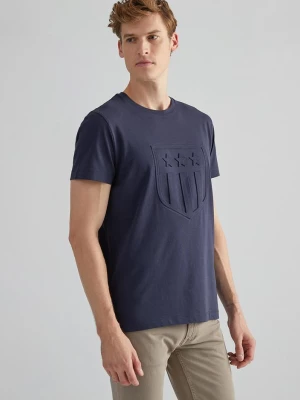 GANT Męski T-shirt z logo o kroju Regular Fit