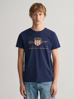 GANT męski T-shirt z motywem Archive Shield