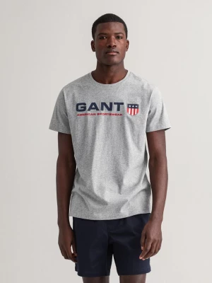 GANT męski T-shirt z motywem Retro Shield