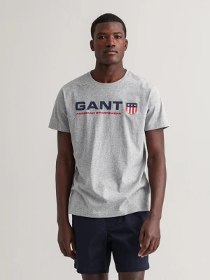 GANT męski T-shirt z motywem Retro Shield