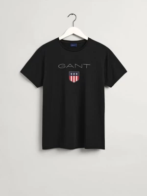 GANT Męski t-shirt z motywem tarczy z krótkim rękawem