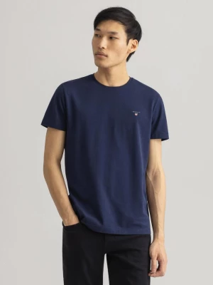 GANT Męski t-shirt z piki z krótkim rękawem SLIM FIT