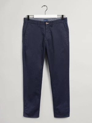 GANT męskie chinosy z diagonalu bawełnianego Slim Fit