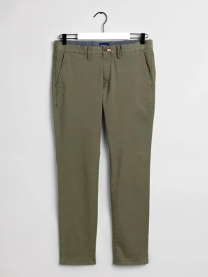 GANT męskie chinosy z diagonalu bawełnianego Slim Fit