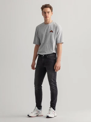 GANT męskie czarne dżinsy Maxen Extra Slim Fit Active-Recover
