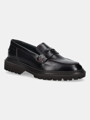 Gant mokasyny skórzane Ivyhill damskie kolor brązowy na płaskim obcasie 31531117