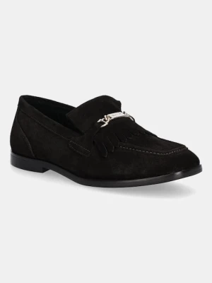 Gant mokasyny zamszowe Gimble damskie kolor brązowy na płaskim obcasie 31573124