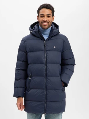 Gant Pikowana kurtka męska Mężczyźni niebieski jednolity,