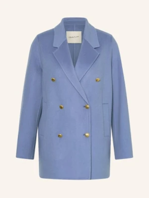 Gant Płaszcz Wełniany blau