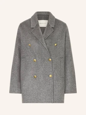Gant Płaszcz Wełniany grau
