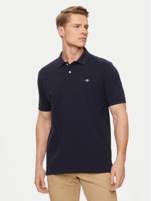 Gant Polo Shield 2210 Granatowy Regular Fit