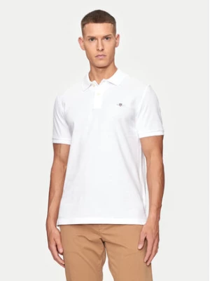 Gant Polo Shield 2220 Biały Slim Fit