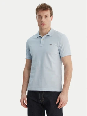 Gant Polo Shield 2220 Niebieski Slim Fit