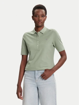 Gant Polo Shield 4202231 Zielony Slim Fit