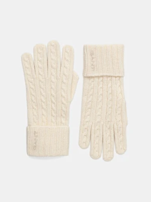 Gant rękawiczki z dodatkiem wełny kolor beżowy 4930022