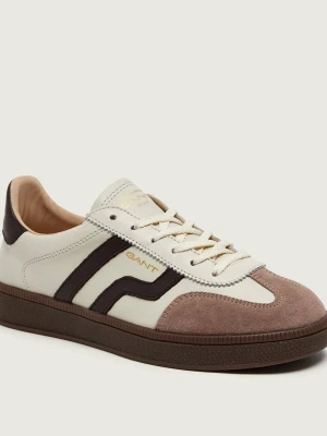Gant Skórzane sneakersy Cuzima | zamsz beżowy