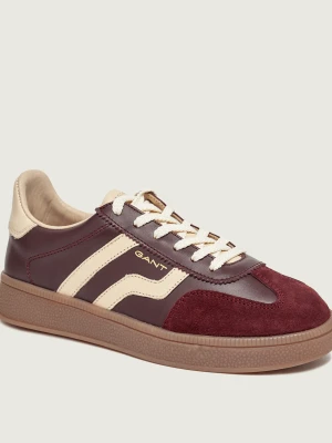 Gant Skórzane sneakersy Cuzima | zamsz bordowy