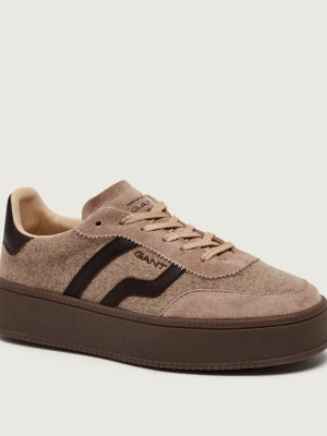 Gant Skórzane sneakersy Cuzmani | zamsz beżowy