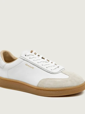 Gant Skórzane sneakersy Cuzmo | zamsz biały