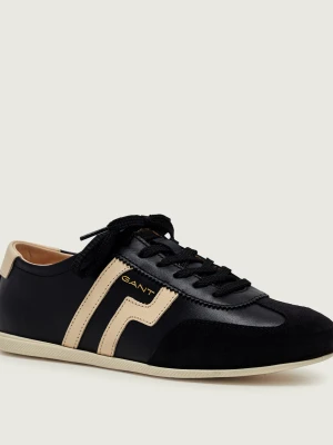 Gant Skórzane sneakersy Sperly | zamsz czarny