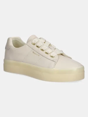 Gant sneakersy skórzane Avona kolor beżowy 30531969.G125