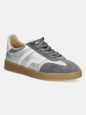 Gant sneakersy skórzane Cuzima damskie kolor srebrny 31531043