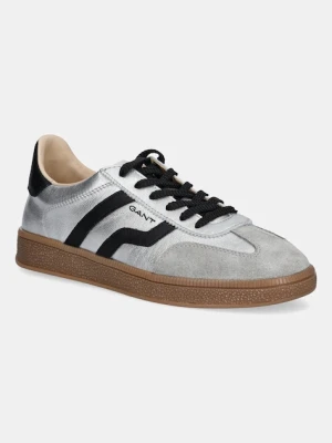 Gant sneakersy skórzane Cuzima damskie kolor srebrny 31531664