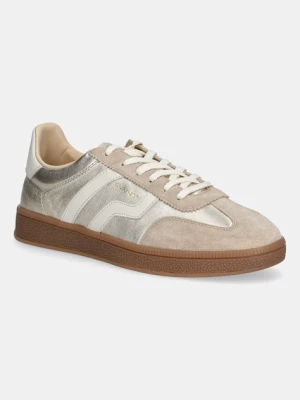 Gant sneakersy skórzane Cuzima damskie kolor złoty 31531043