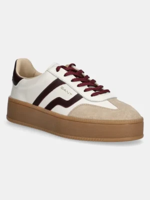 Gant sneakersy skórzane Cuzmani damskie kolor beżowy 31531047