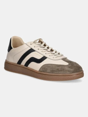 Gant sneakersy skórzane Cuzmo męskie kolor beżowy 31631012