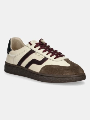 Gant sneakersy skórzane Cuzmo męskie kolor beżowy 31631012