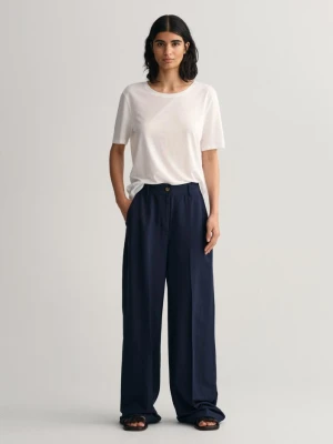 Spodnie z lejącego materiału relaxed fit GANT