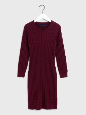 GANT sukienka damska bawełniana z elastycznej tkaniny dziana