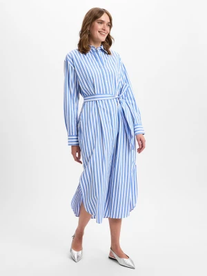 Gant Sukienka damska z bluzką Kobiety Bawełna niebieski,