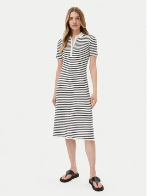 Gant Sukienka dzianinowa 4502085 Biały Slim Fit