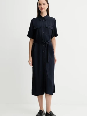 Gant sukienka kolor granatowy midi prosta 4503438