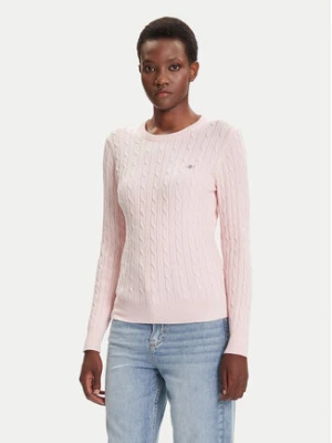 Gant Sweter 4800100 Różowy Slim Fit