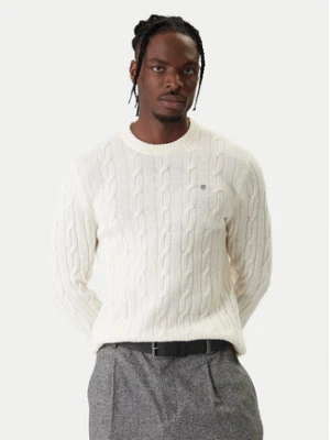 Gant Sweter 8050213 Écru Regular Fit