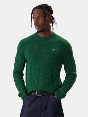 Gant Sweter 8050213 Zielony Regular Fit