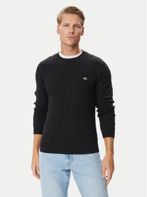 Gant Sweter 8050601 Czarny Regular Fit
