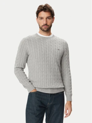 Gant Sweter 8050601 Szary Regular Fit